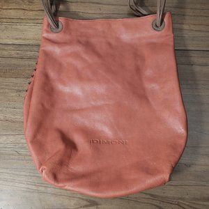 Dimoni Brown Circular Handbag with Tassles